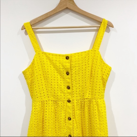 J. Crew midi sundress embroidered eyelets Sz 12 - Picture 4 of 8